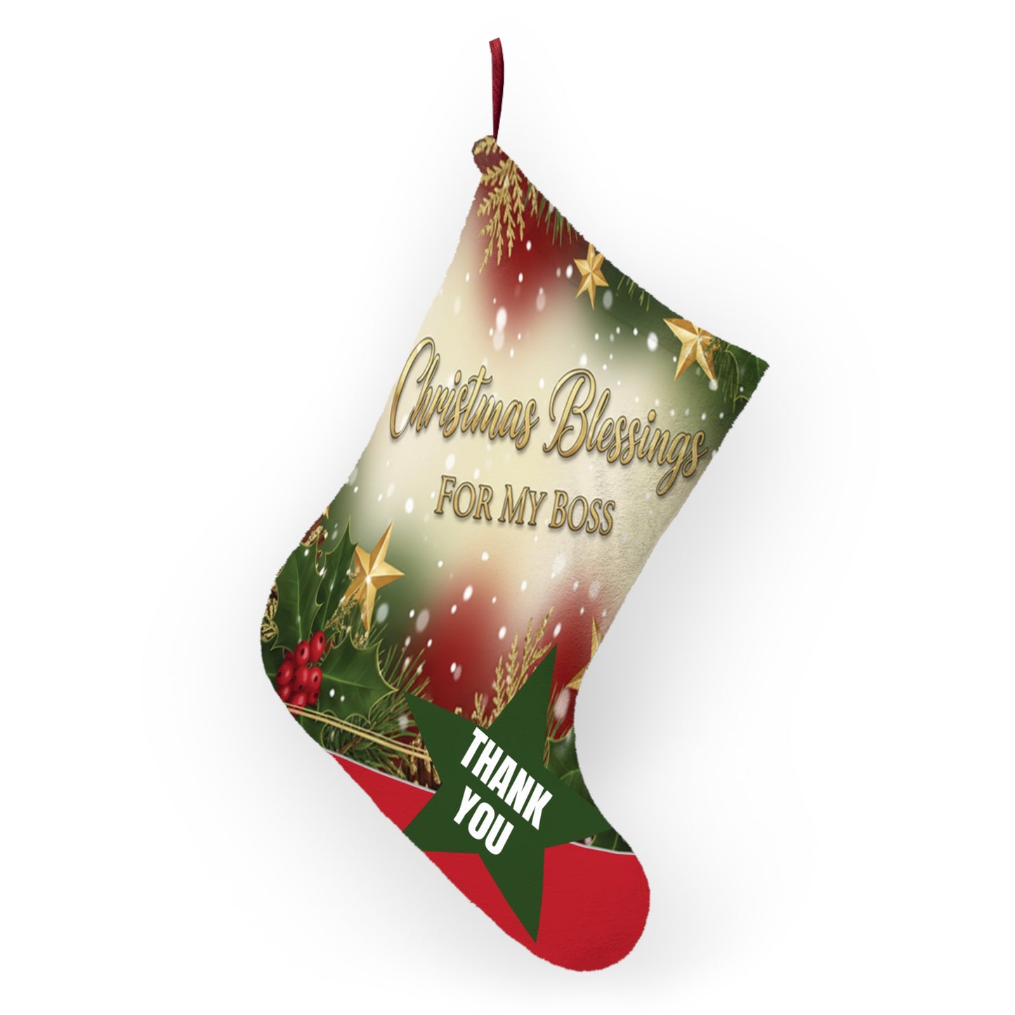 Thank You Boss Christmas With A Meaning Stocking