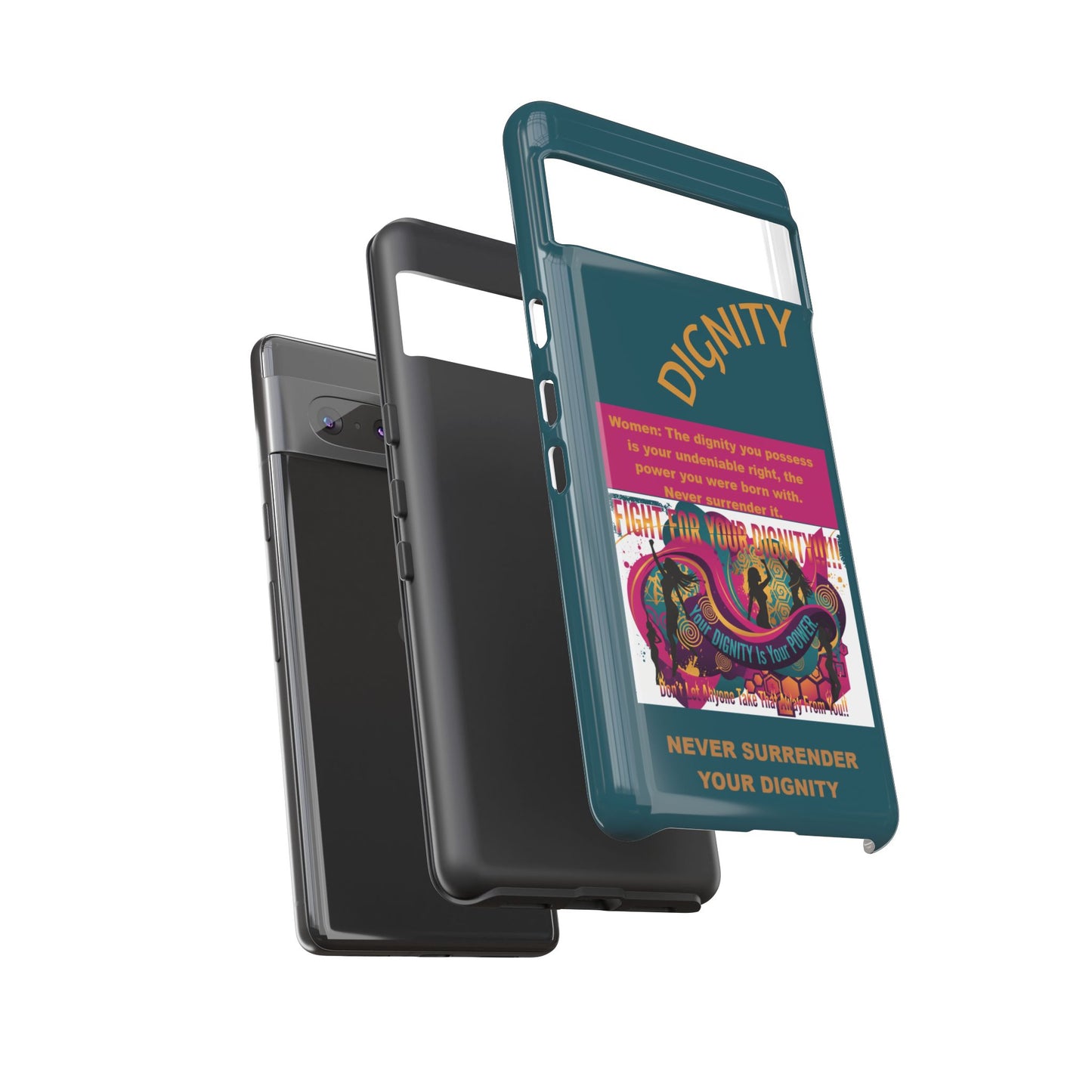 "Never Surrender Your Dignity" Protective iPhone Cover