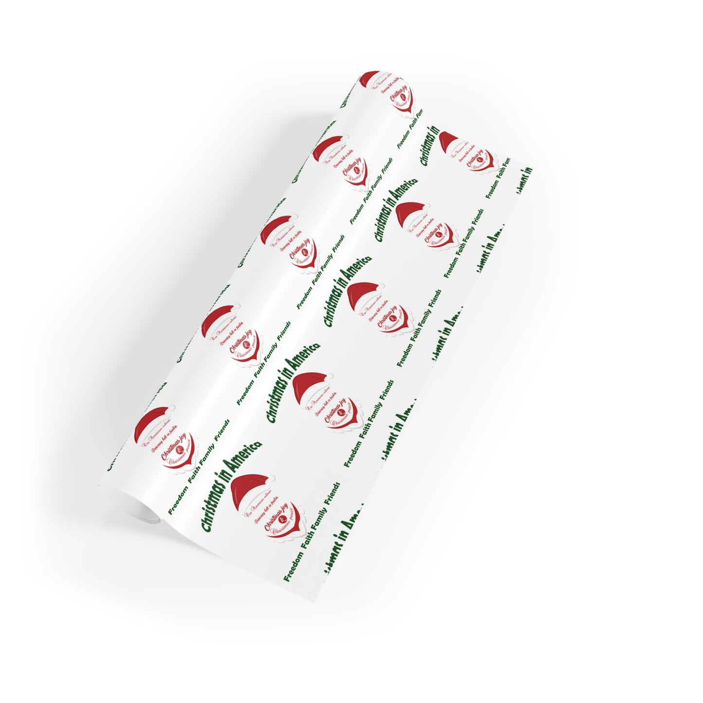 Wrapping Paper: Christmas In America: Freedom, Faith, Family Friends