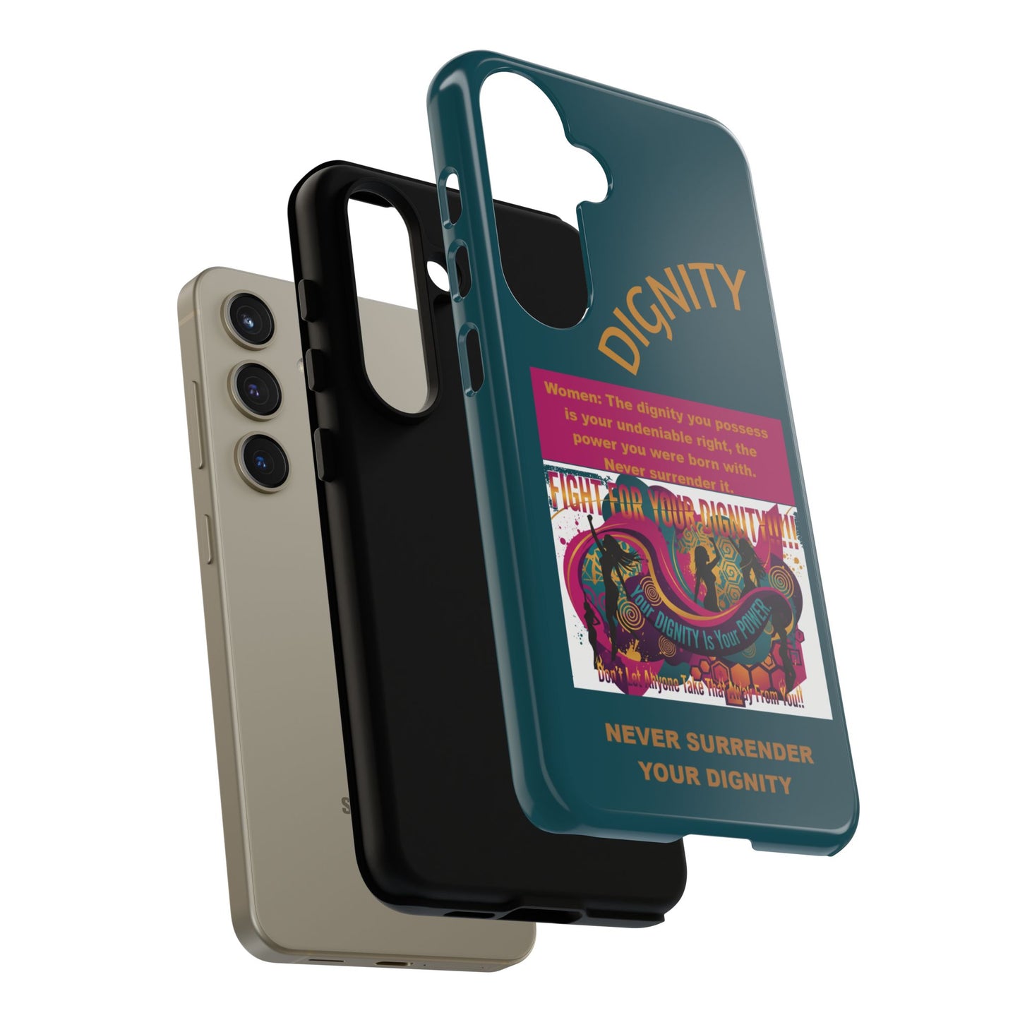 "Never Surrender Your Dignity" Protective iPhone Cover