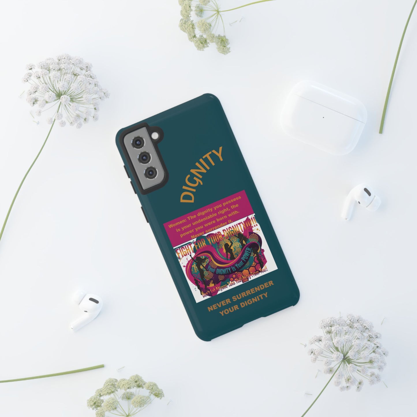 "Never Surrender Your Dignity" Protective iPhone Cover