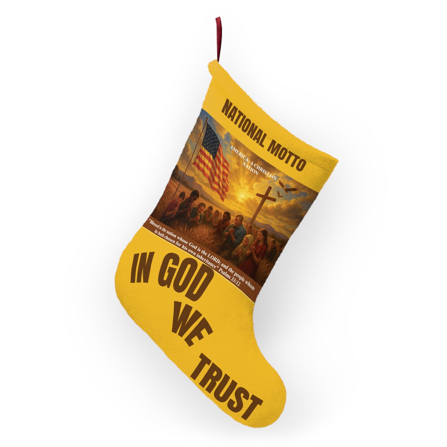 In God We Trust Christmas With A Meaning Stocking