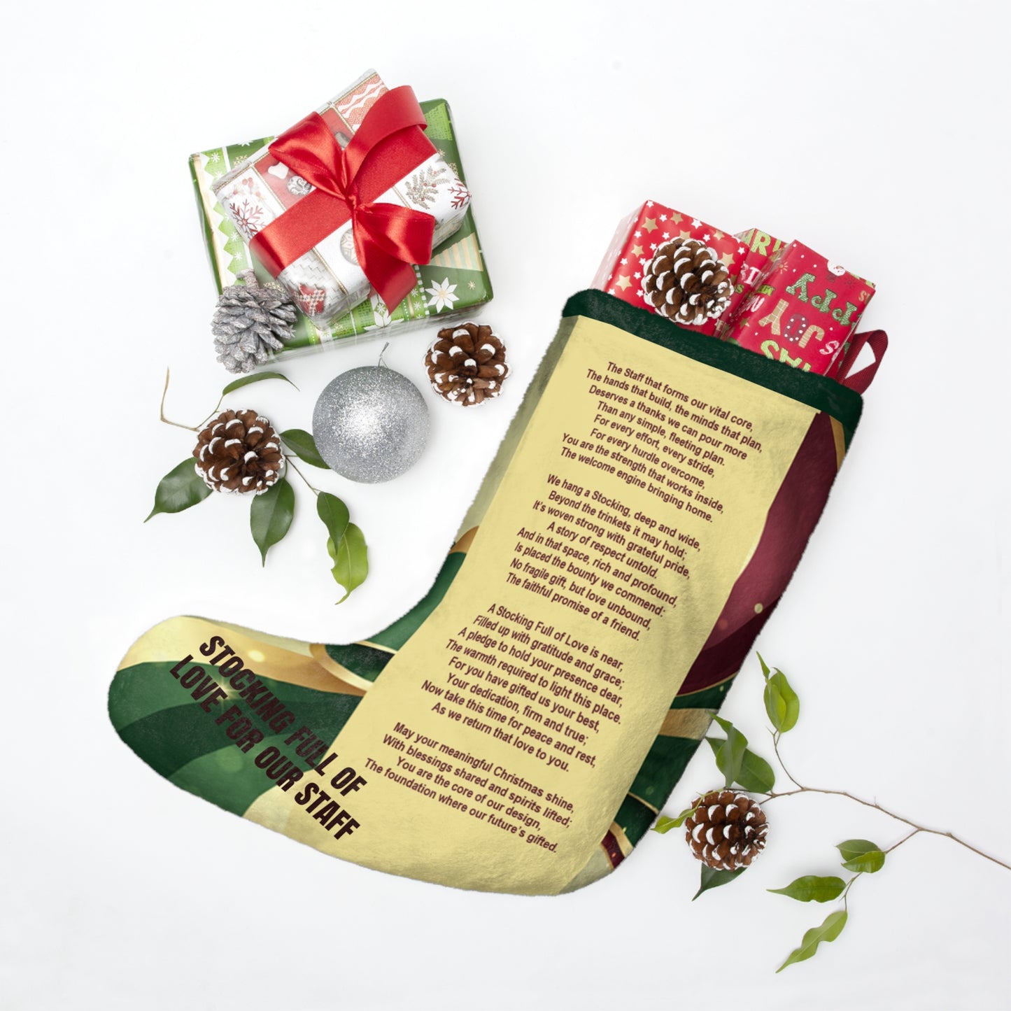 Stocking Full of Love for Our Staff: Christmas With A Meaning Stocking