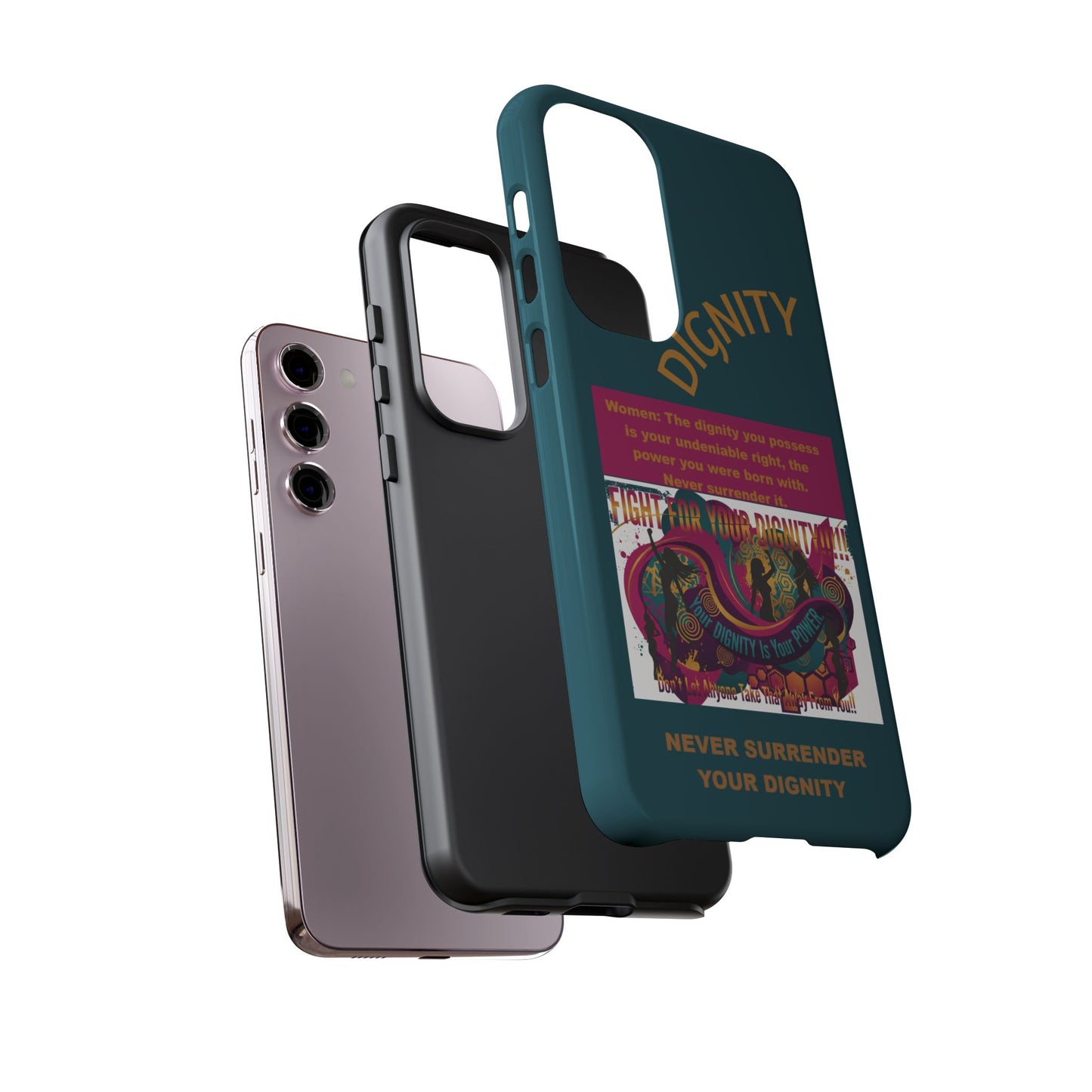 "Never Surrender Your Dignity" Protective iPhone Cover