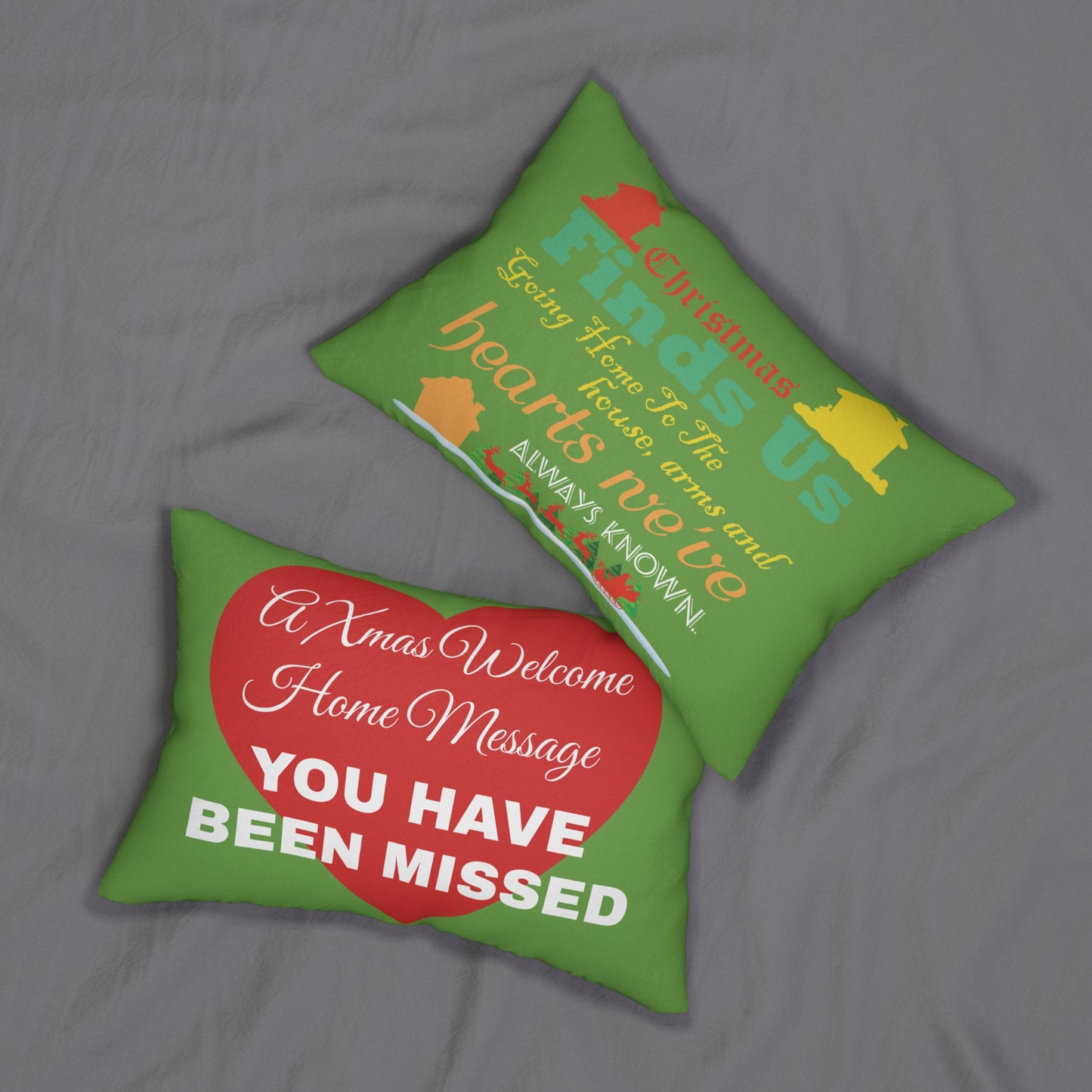 Christmas Square Pillow-You Have Been Missed