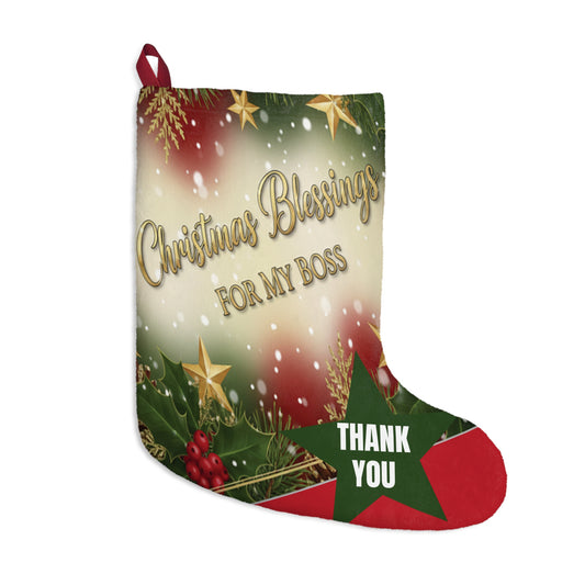 Thank You Boss Christmas With A Meaning Stocking