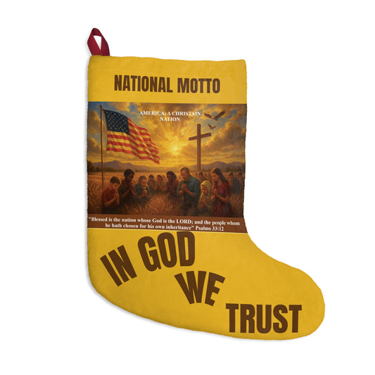 In God We Trust Christmas With A Meaning Stocking