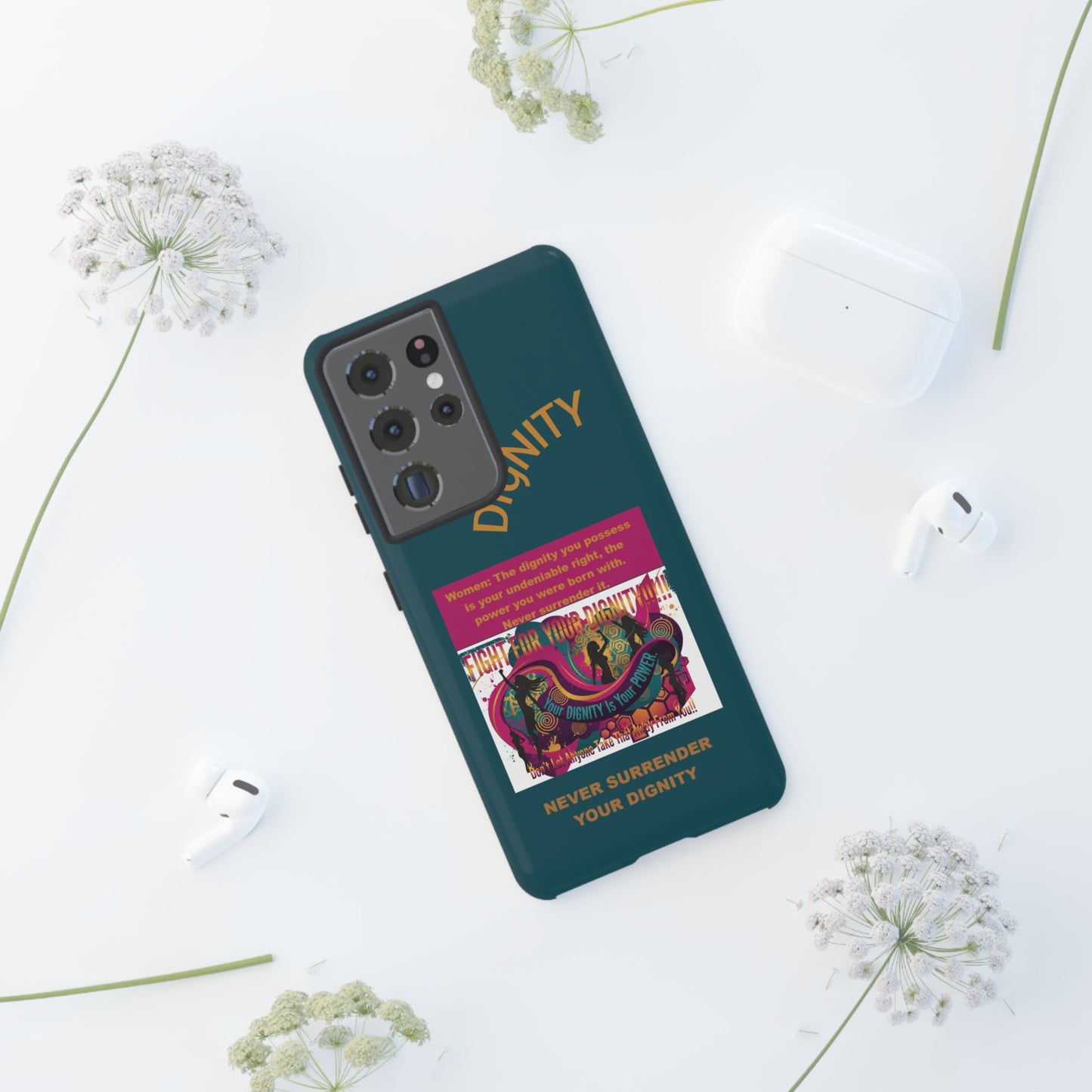 "Never Surrender Your Dignity" Protective iPhone Cover