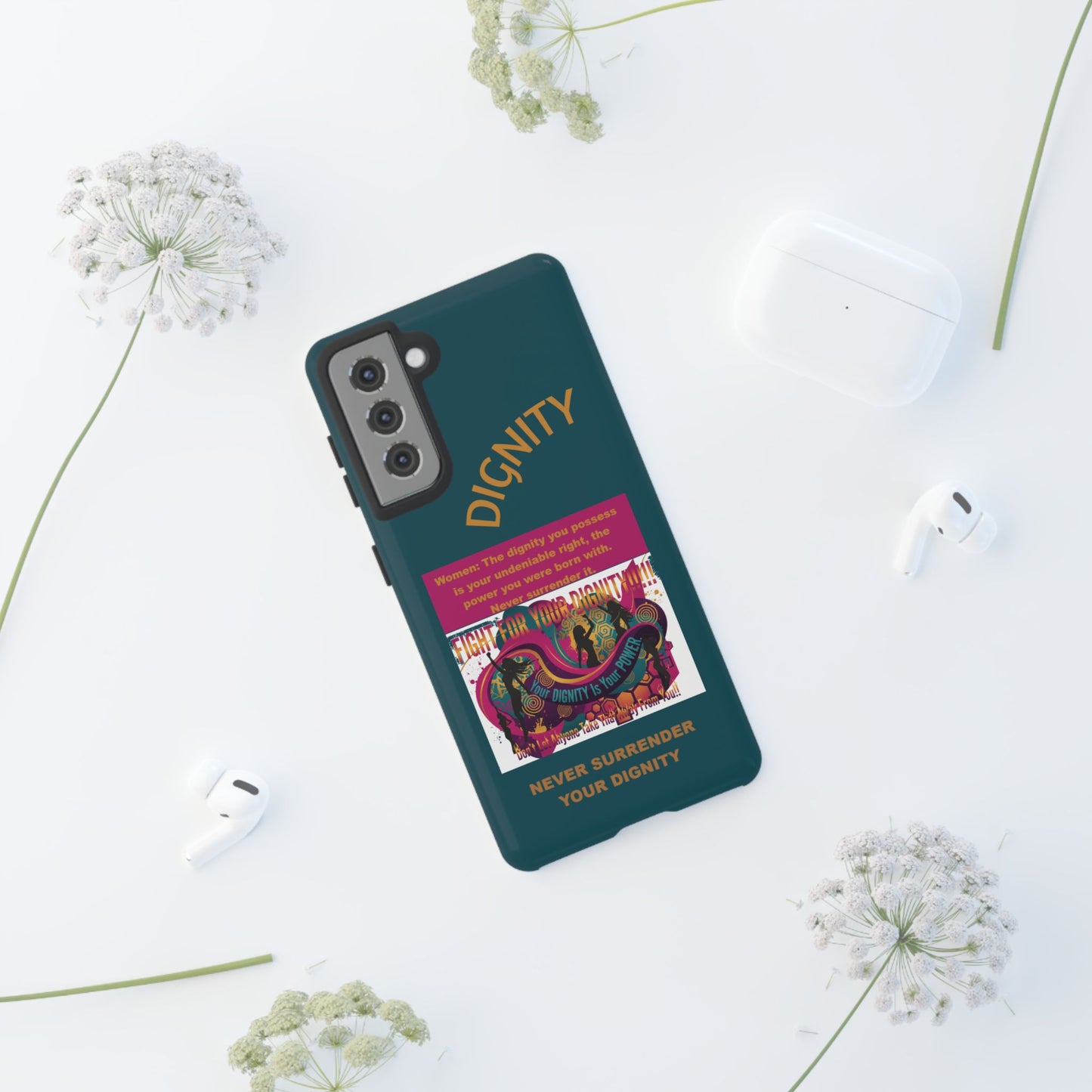 "Never Surrender Your Dignity" Protective iPhone Cover