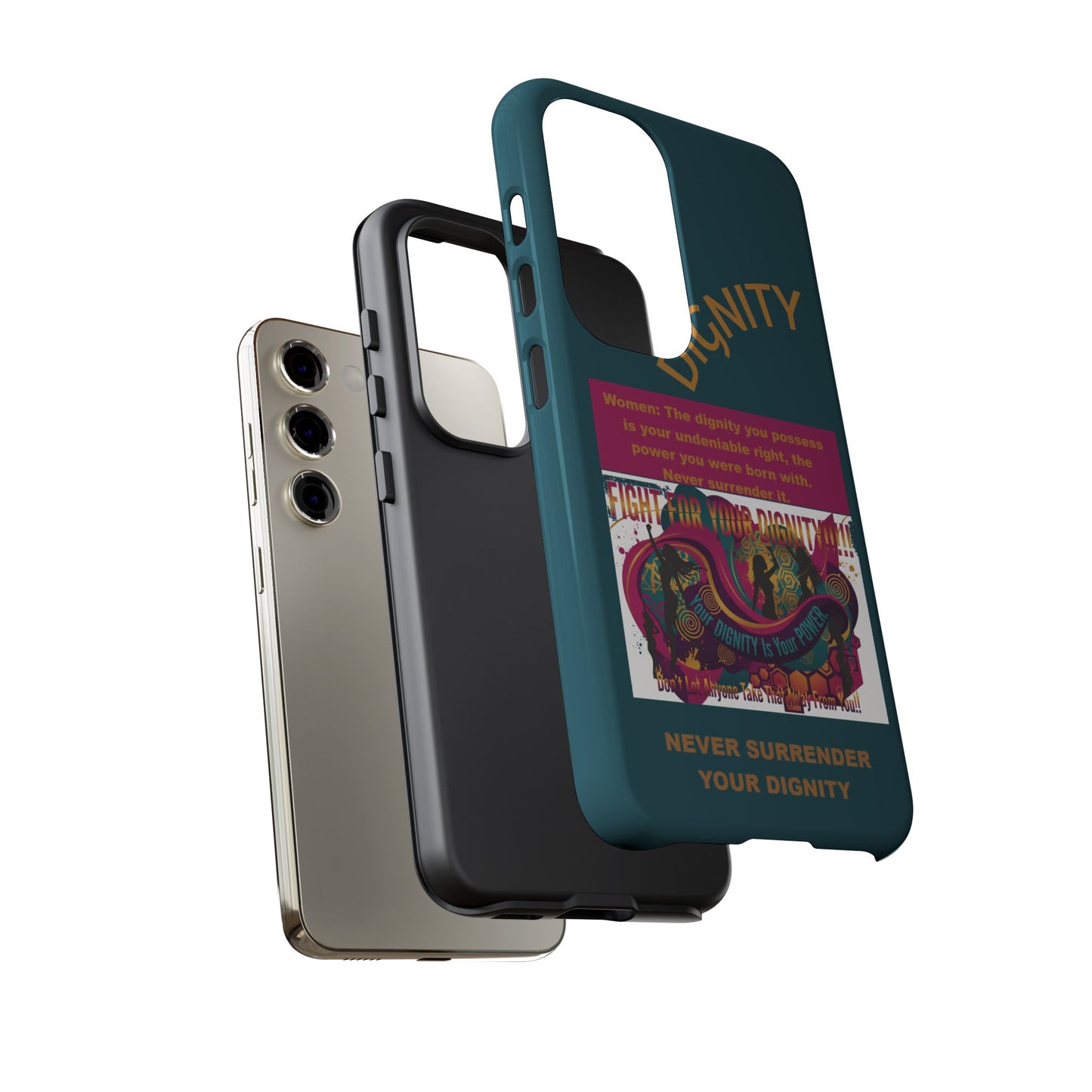 "Never Surrender Your Dignity" Protective iPhone Cover