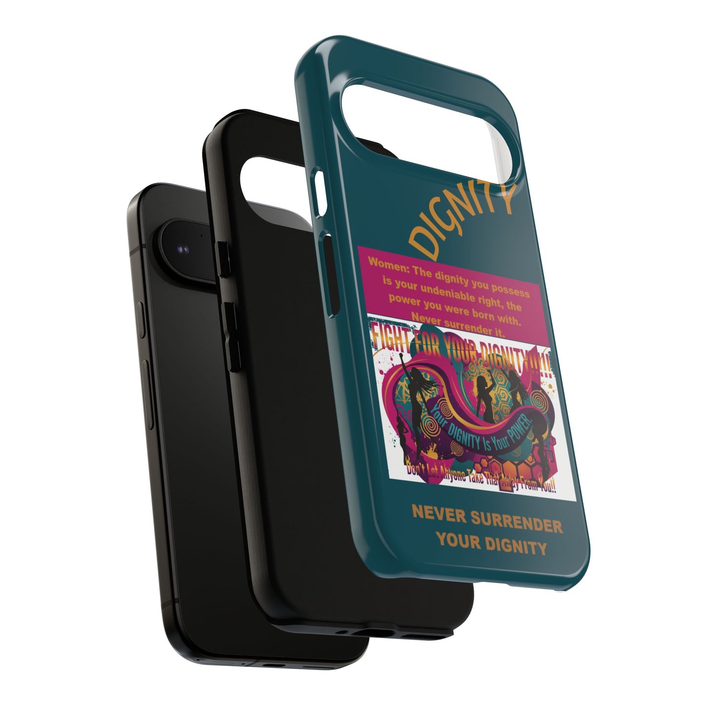 "Never Surrender Your Dignity" Protective iPhone Cover