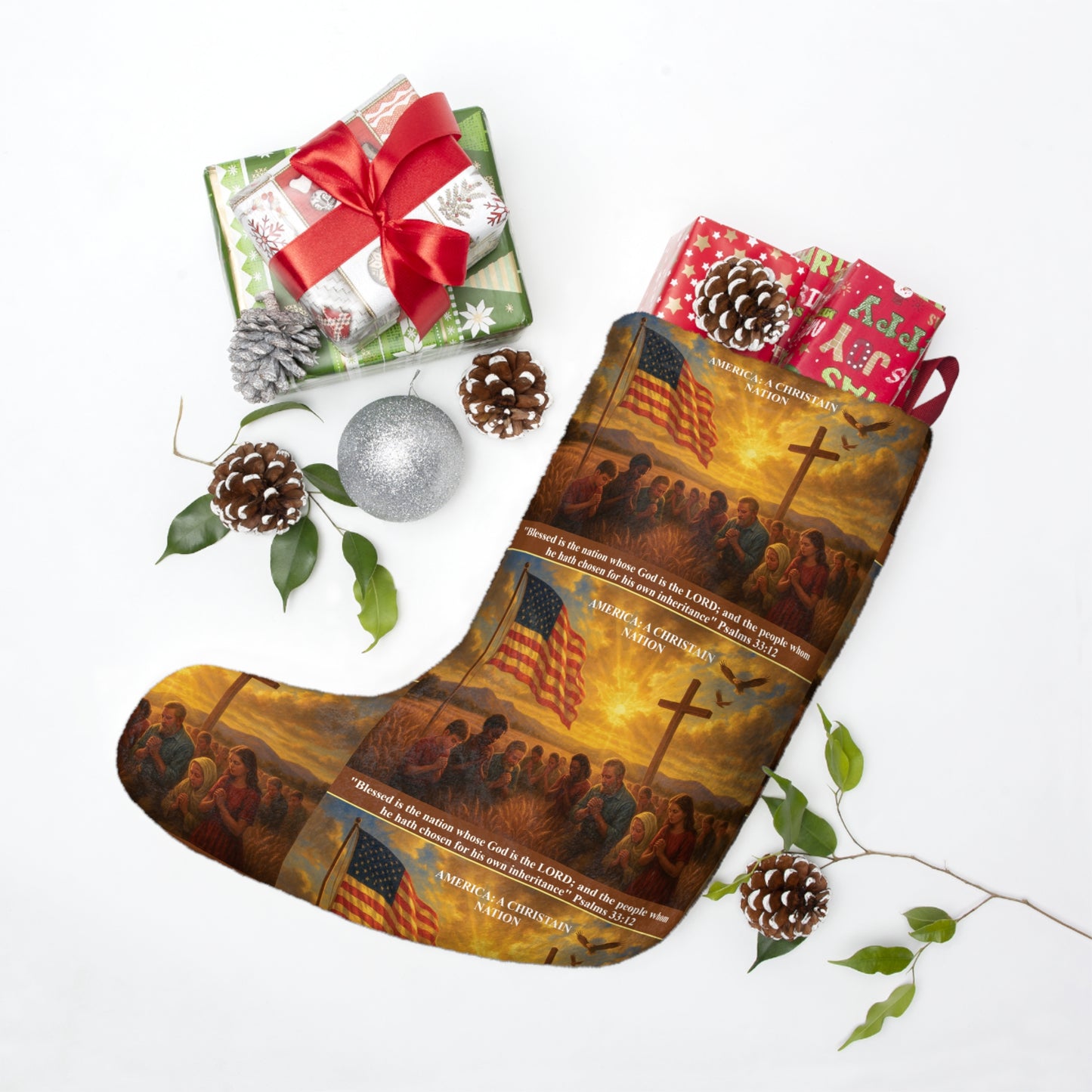 In God We Trust Christmas With A Meaning Stocking