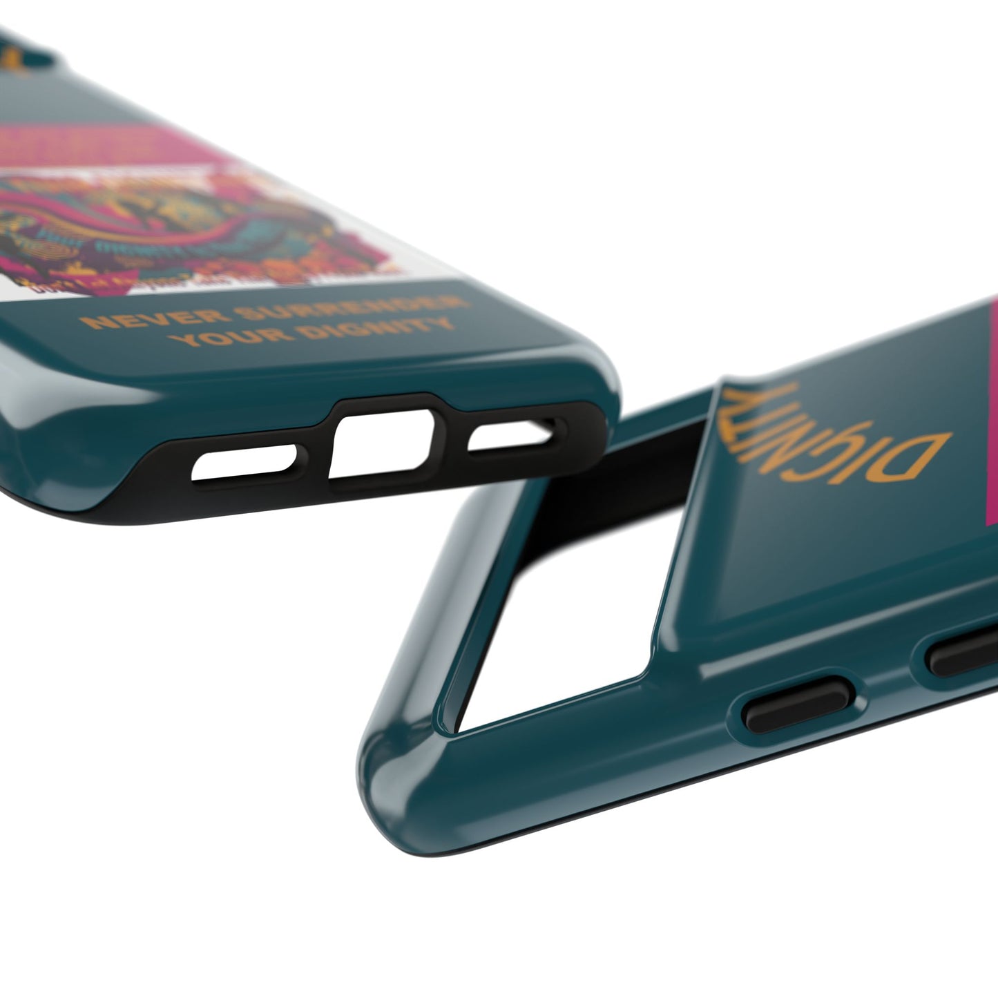 "Never Surrender Your Dignity" Protective iPhone Cover