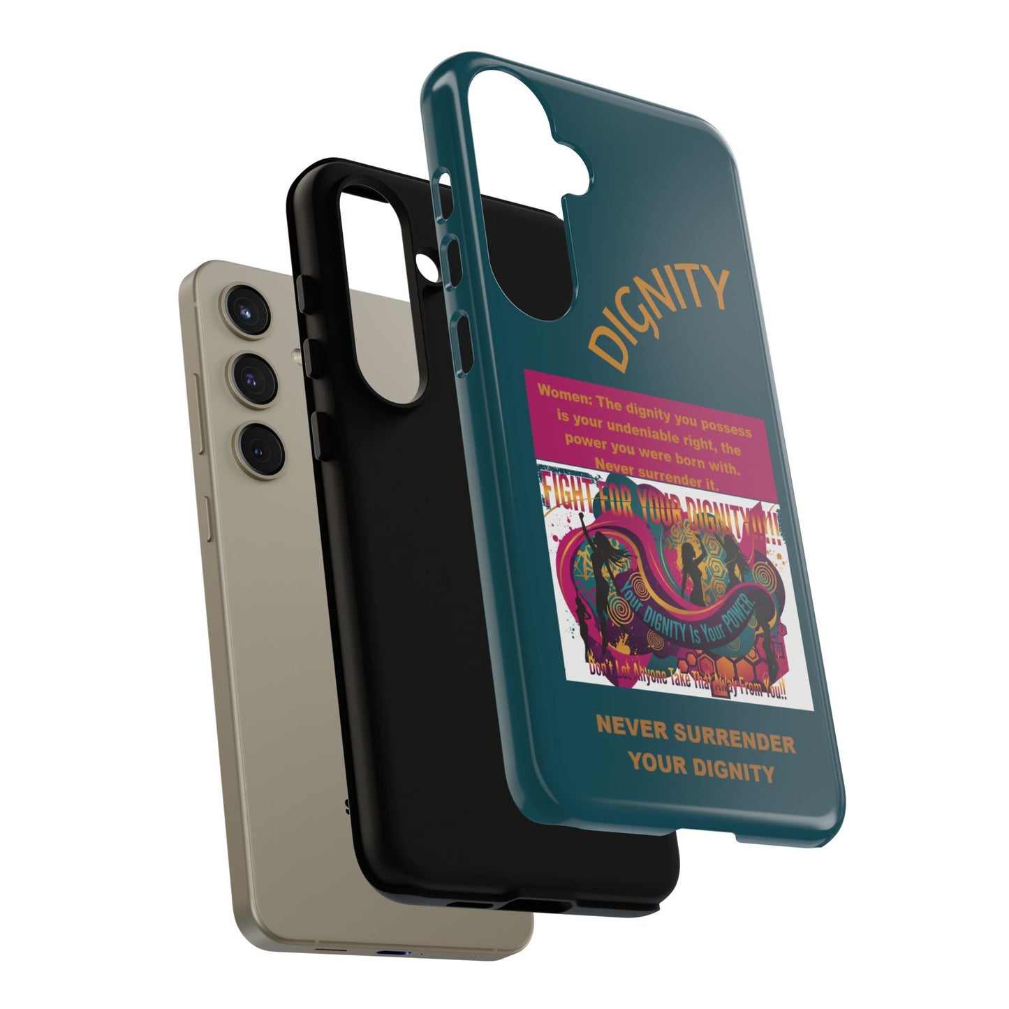 "Never Surrender Your Dignity" Protective iPhone Cover