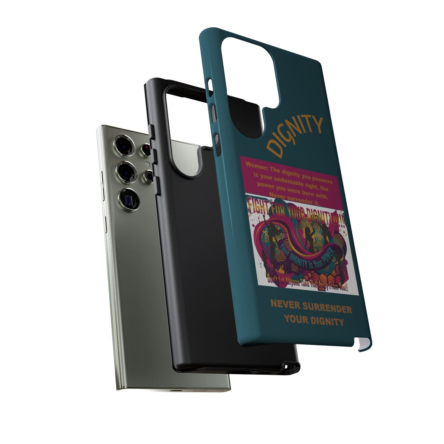 "Never Surrender Your Dignity" Protective iPhone Cover