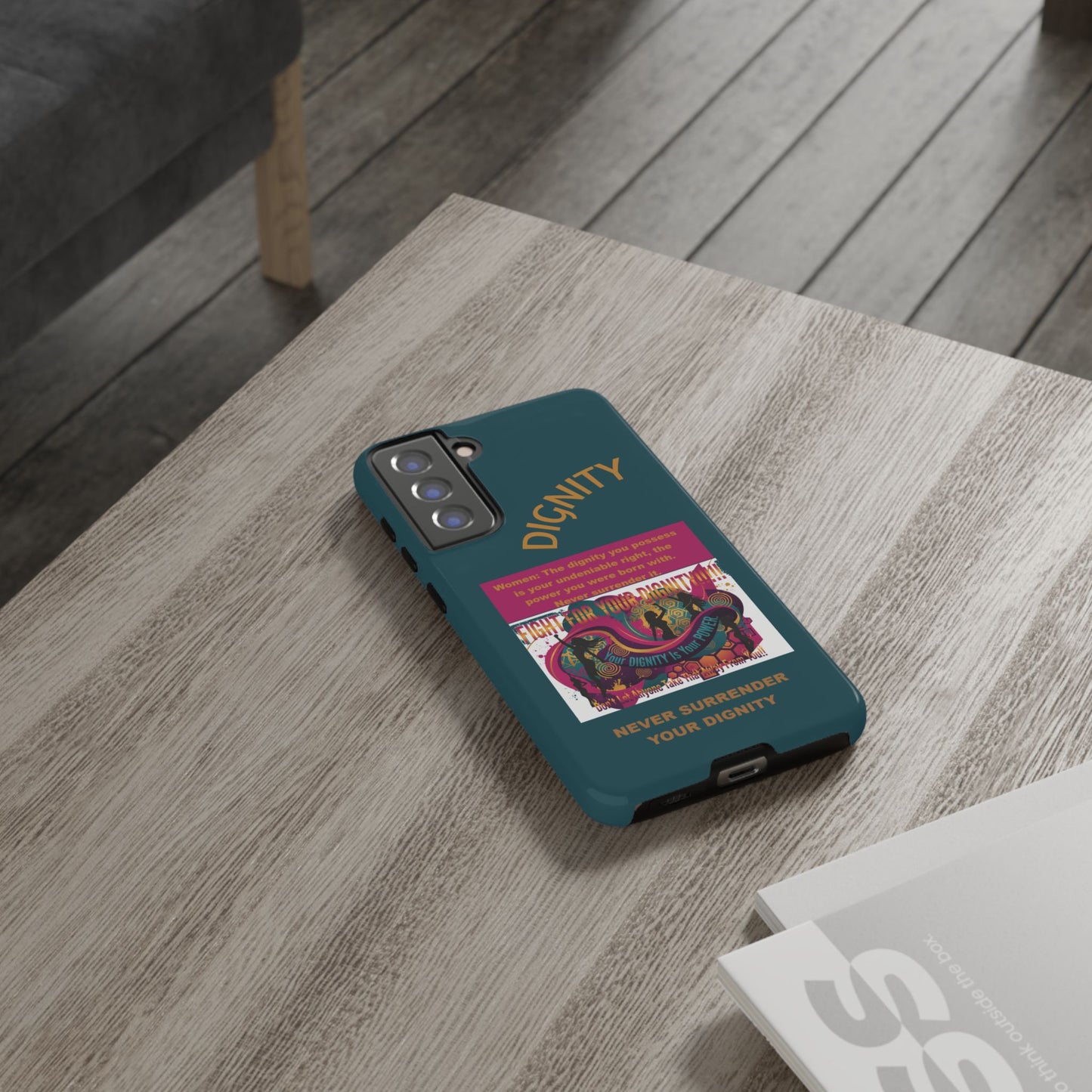 "Never Surrender Your Dignity" Protective iPhone Cover
